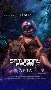 Aria Club Milano - Saturdayfever - 25/07/2026