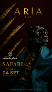 Aria Club Milano - Safari - 04/09/2026